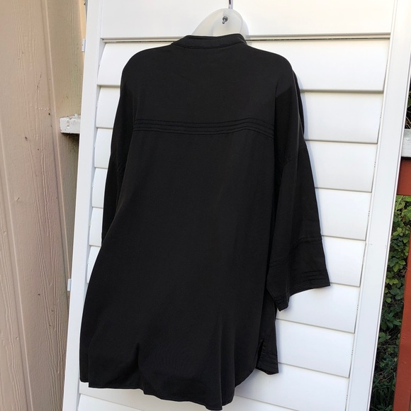 Soft Surroundings Black Zip-Front Blouse - Picture 11 of 12